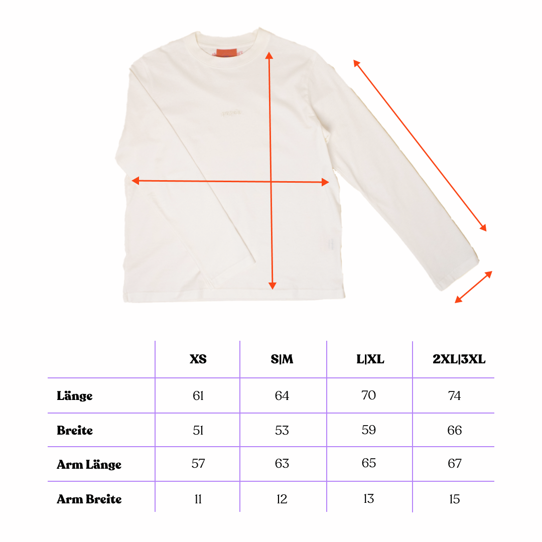 Langarmshirt aus Bio-Baumwolle in Off-White