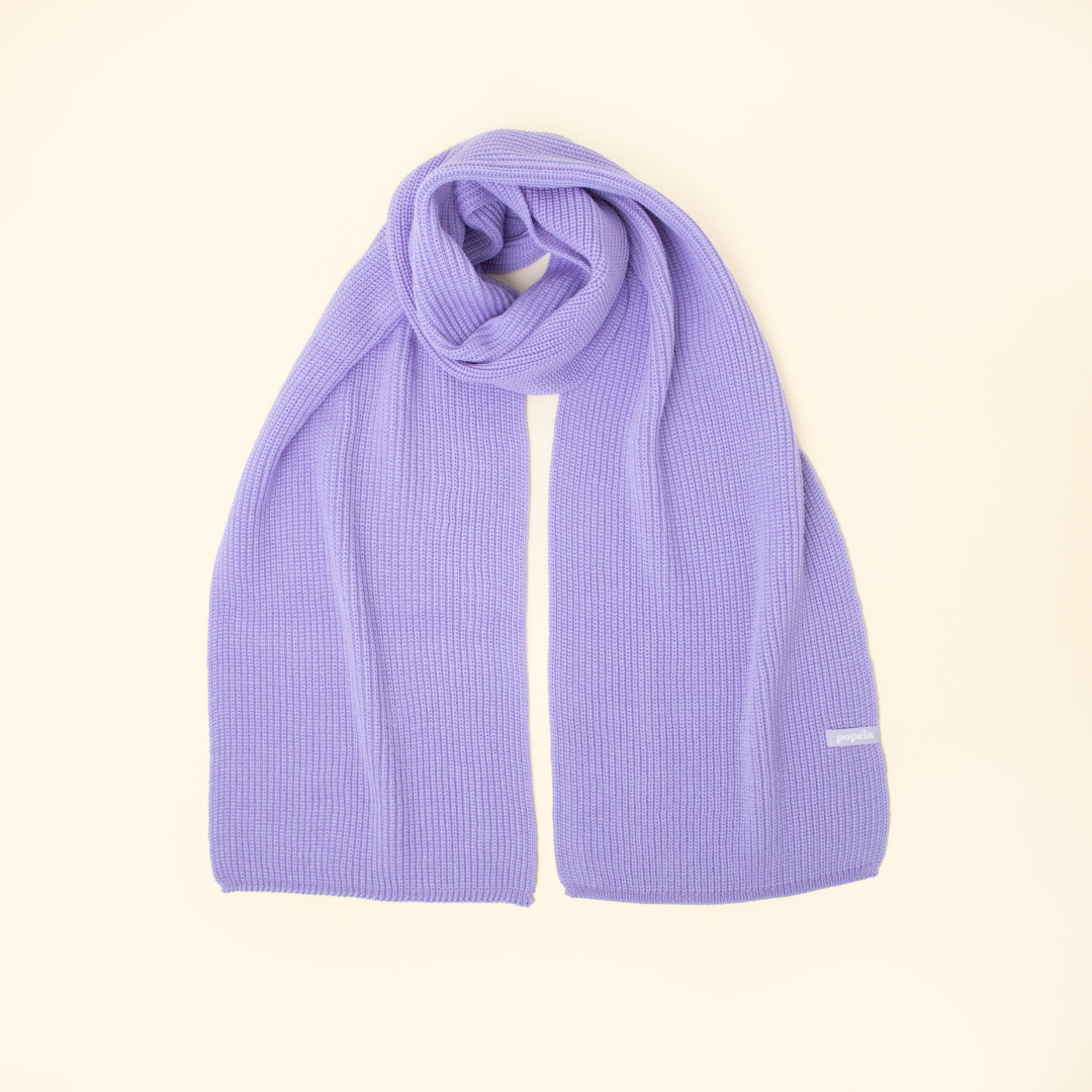 Merino Wool Scarf - Lilac