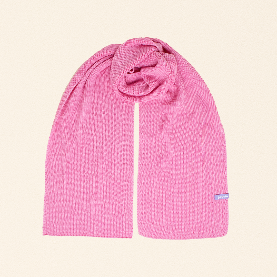 Merino Wool Scarf - Pink