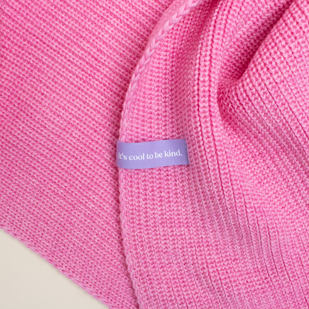 Merino Wool Scarf - Pink