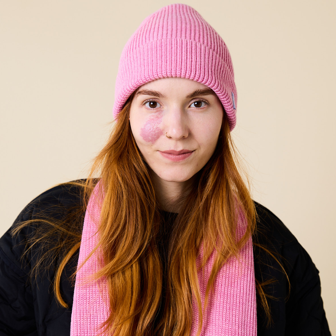 Beanie & Scarf Set - Pink