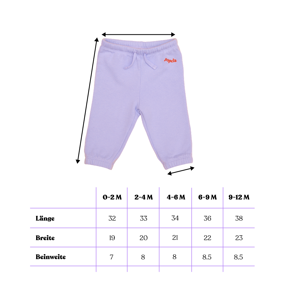 Baby Kindness Sweatpants aus Bio-Baumwolle in Lila