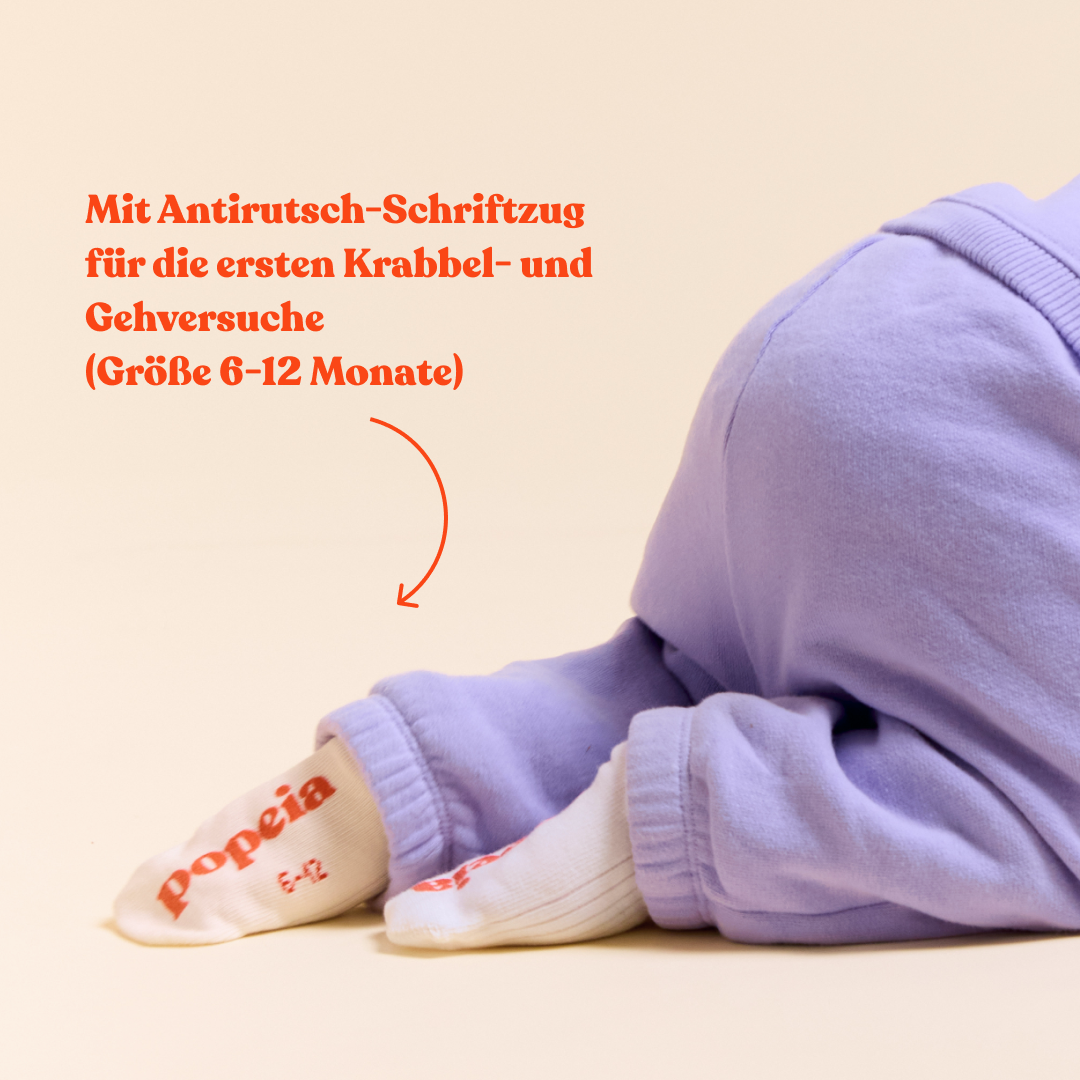Matching Mama - 6er-Set (The Casual Ankle): Socken aus Bio-Baumwolle in Off-White