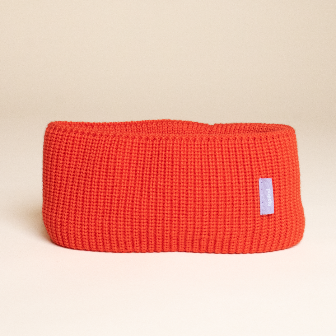 Merino Wool Headband - Popeia Red