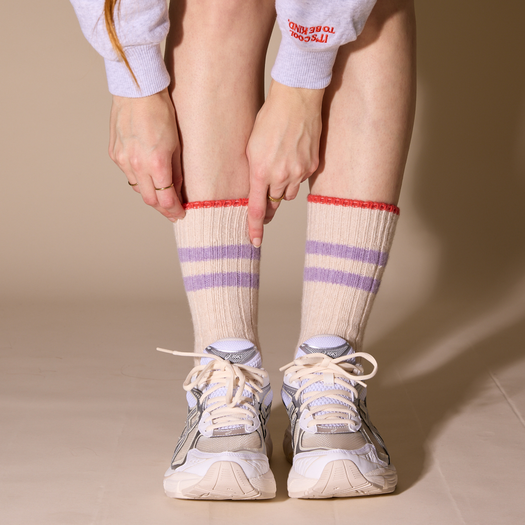 Knitted Wool Socks Striped