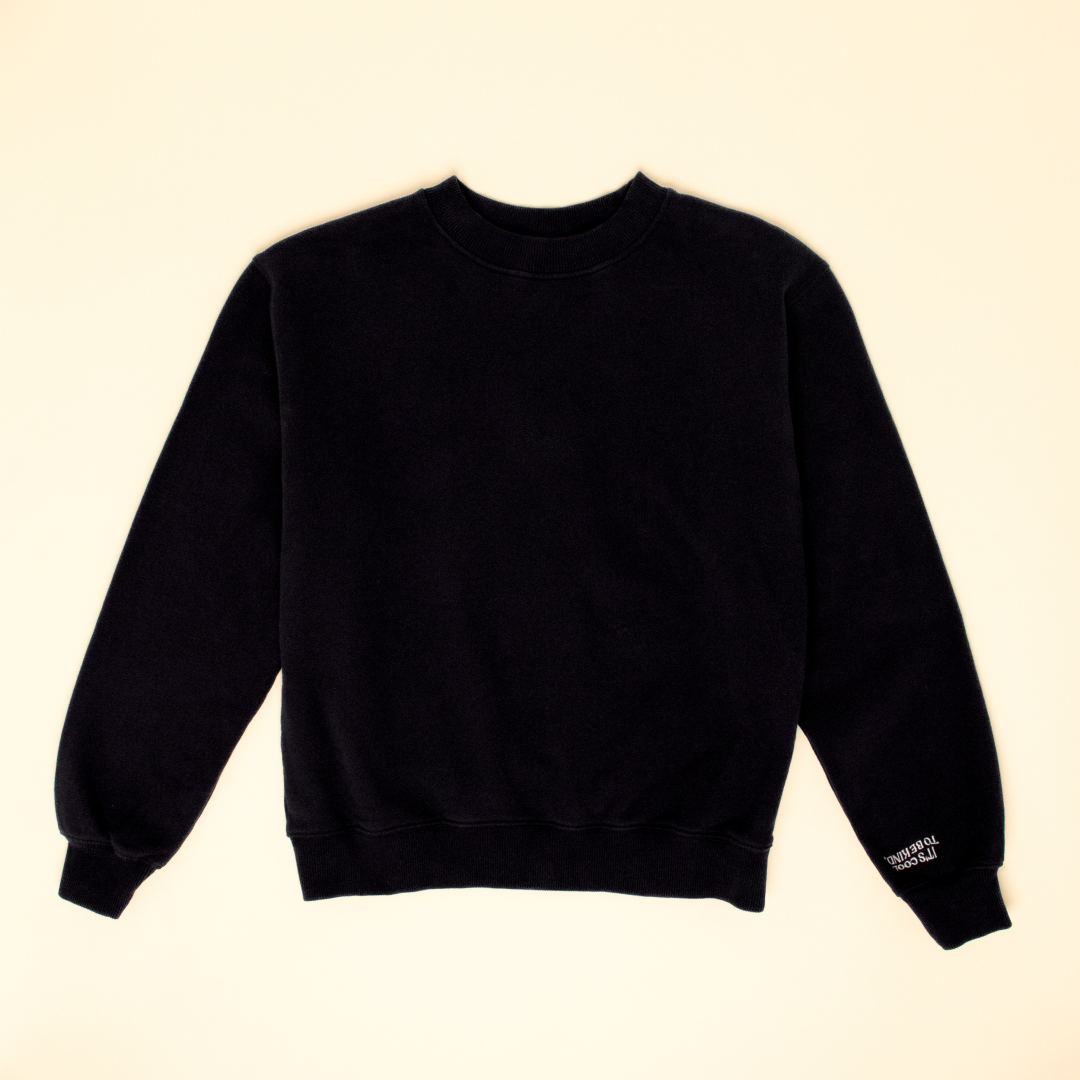 Kindness Sweater aus Bio-Baumwolle in Schwarz