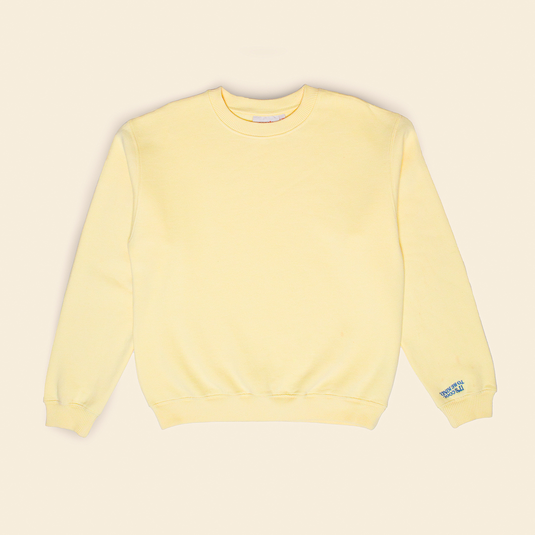 Kindness Sweater aus Bio-Baumwolle in Butter Yellow