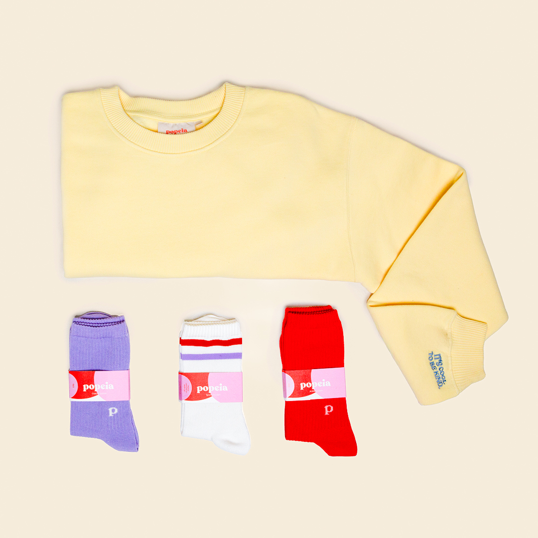 Kindness Sweater Set in Butter Yellow