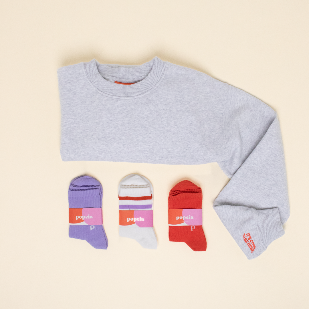 Kindness Sweater Set in Grau