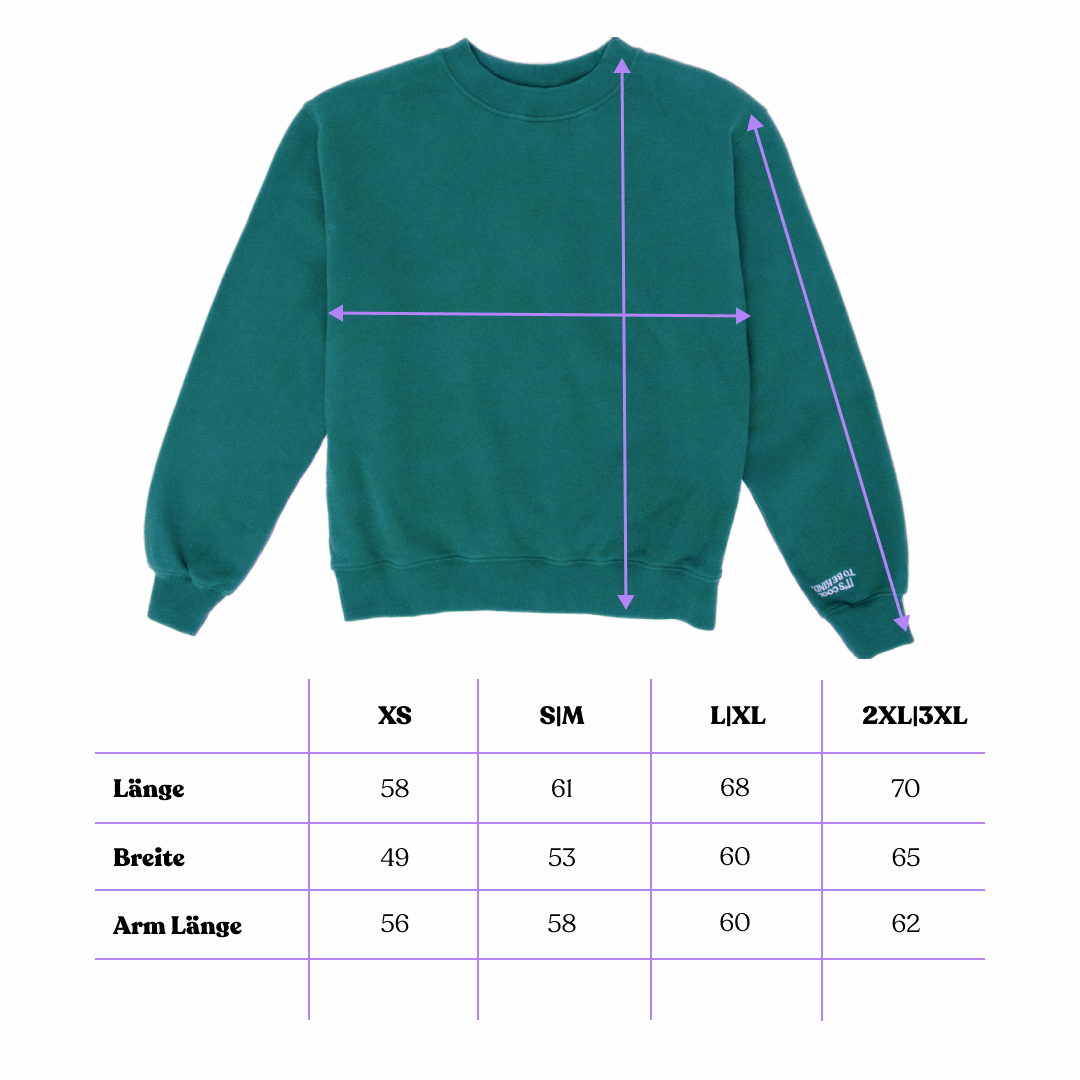 Kindness Sweater aus Bio-Baumwolle in College Grün