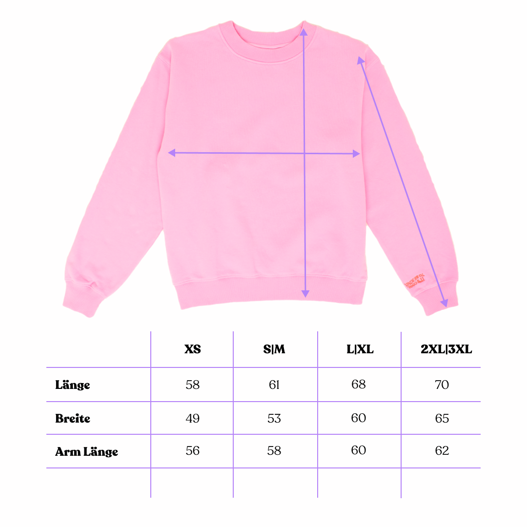 Kindness Sweater aus Bio-Baumwolle in Pink