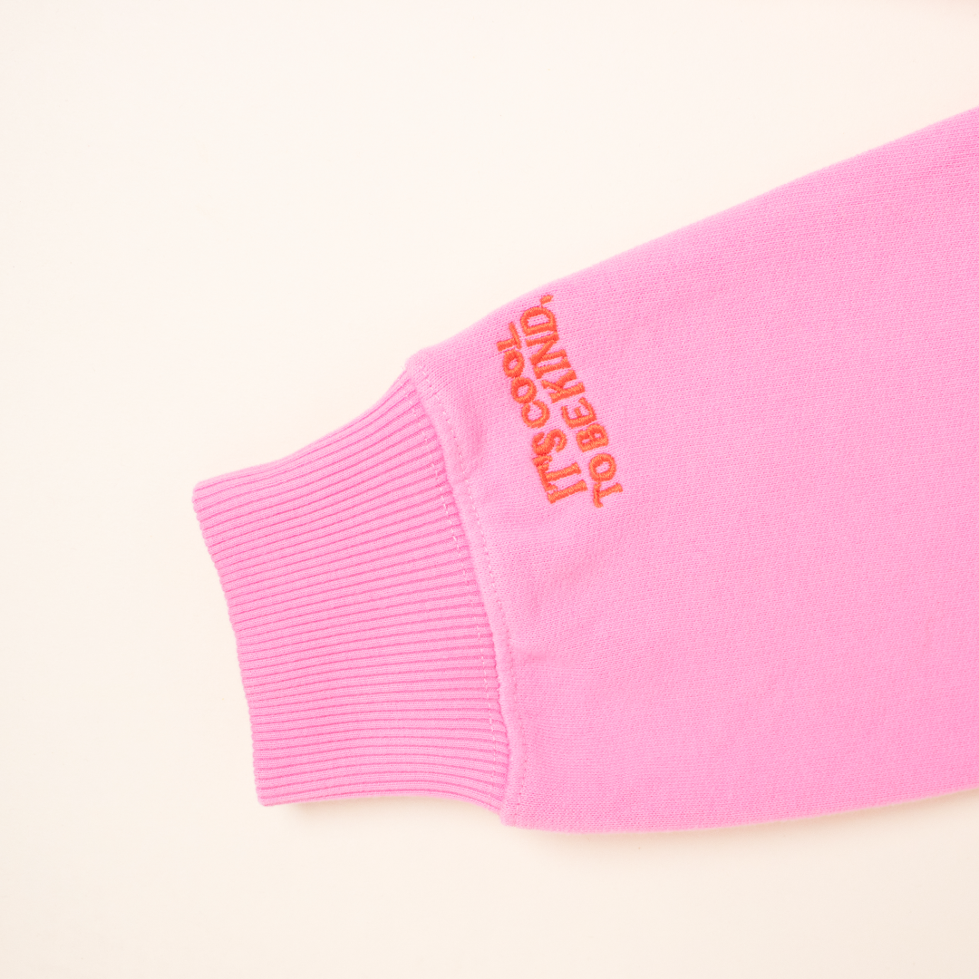 Kindness Sweater aus Bio-Baumwolle in Pink