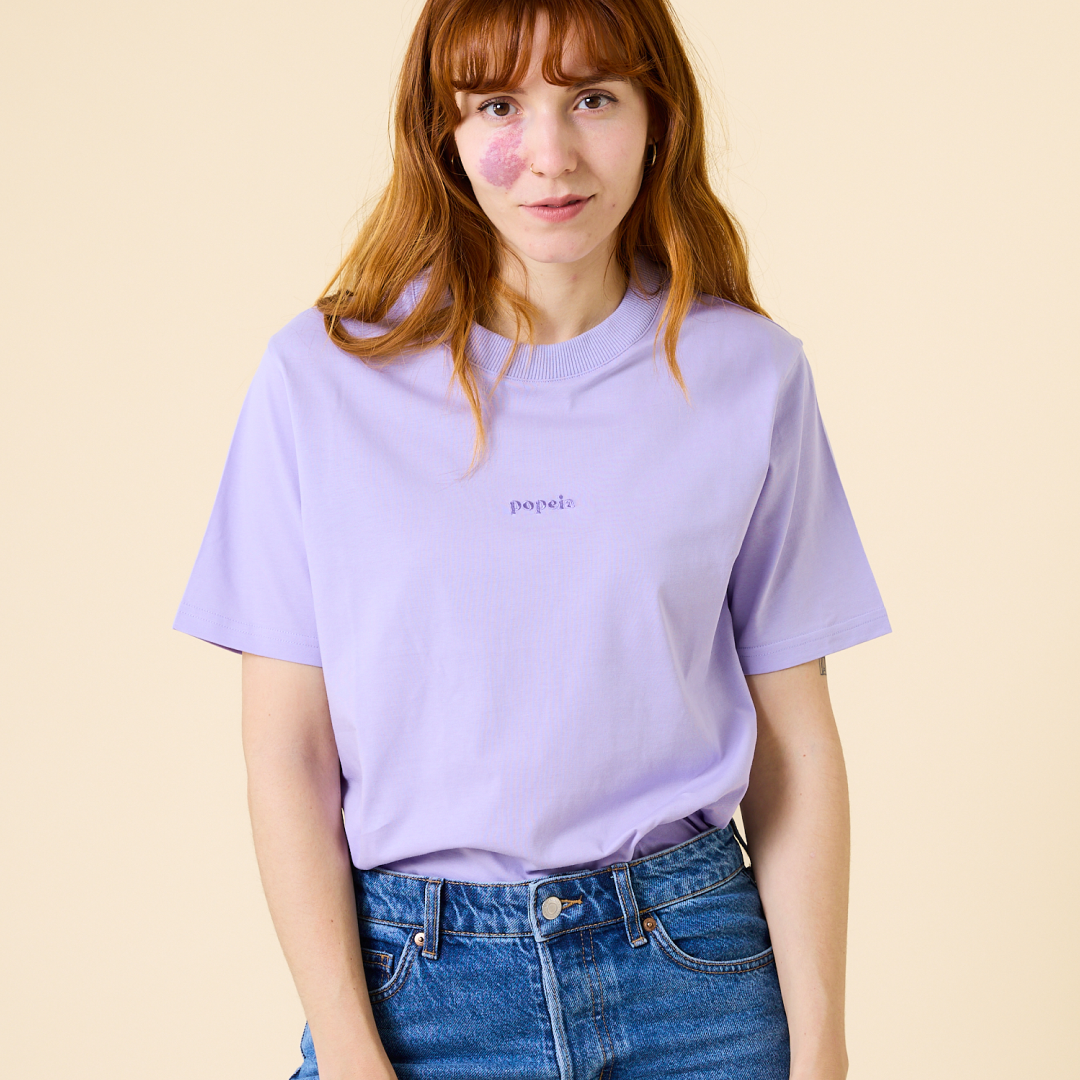 Organic Cotton T-Shirt in Lilac