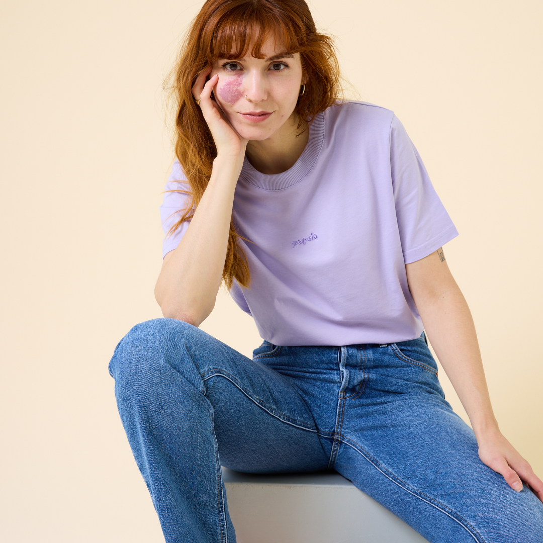 Organic Cotton T-Shirt in Lilac