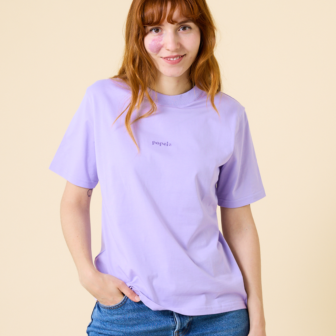 Organic Cotton T-Shirt in Lilac