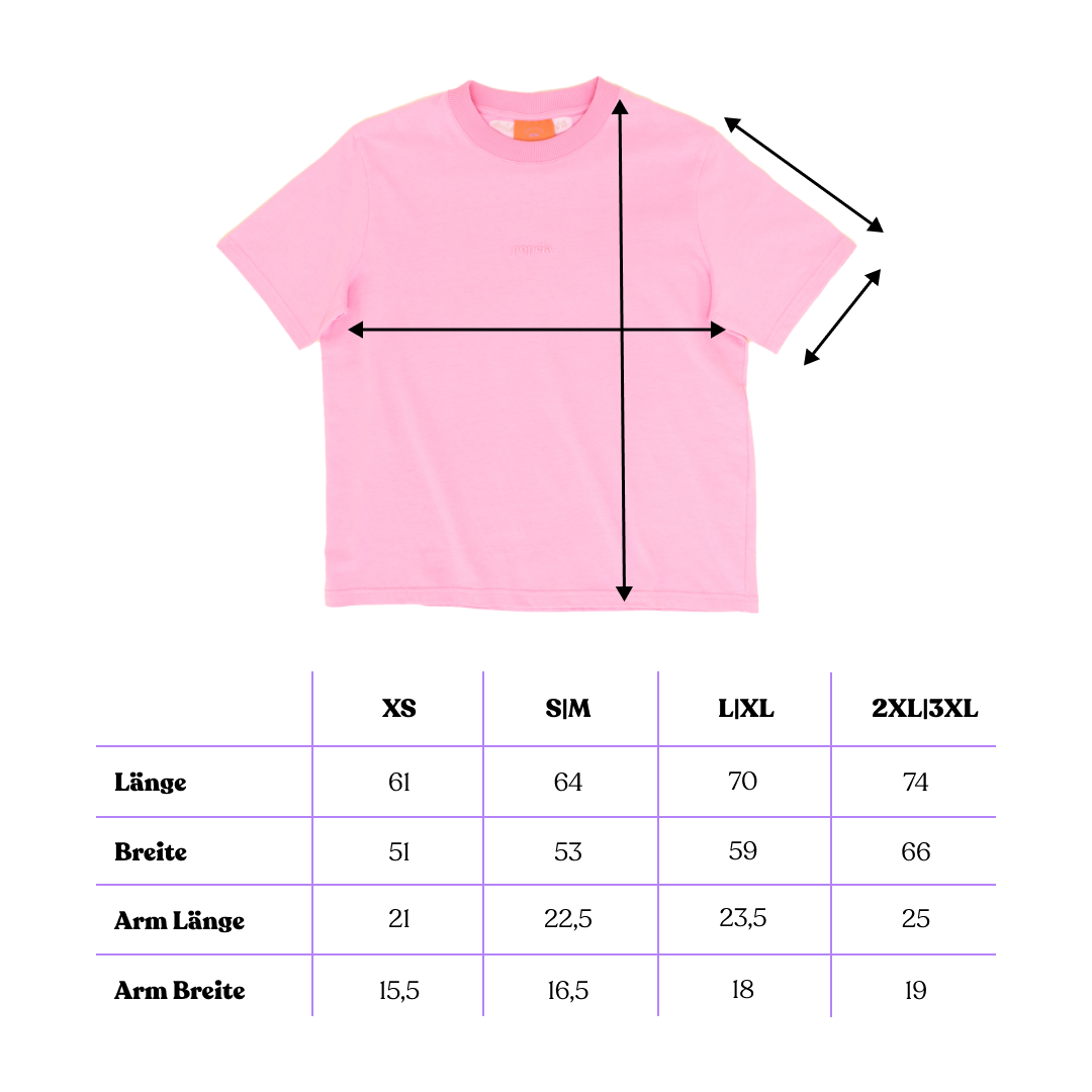 T-Shirt aus Bio-Baumwolle in Pink