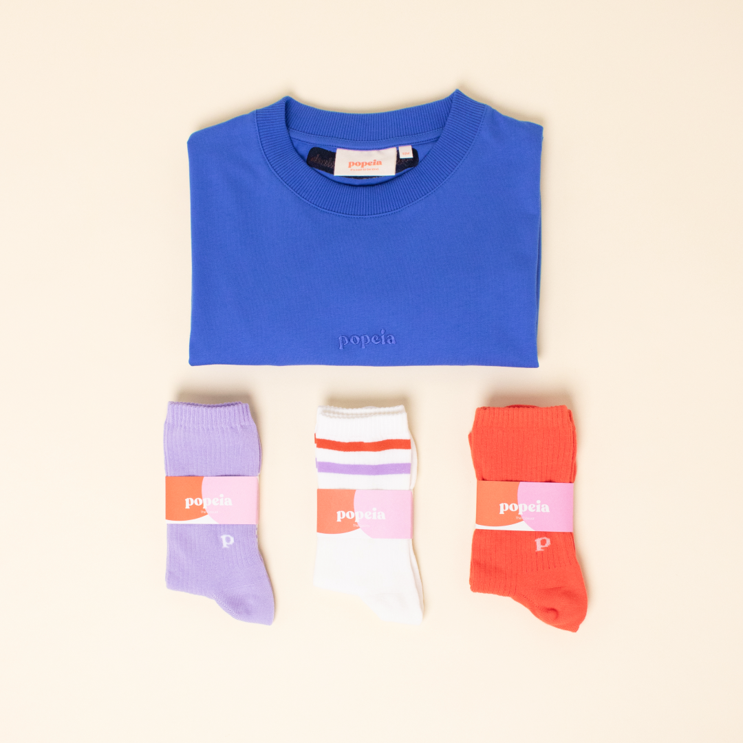 T-Shirt Set in Royal Blue