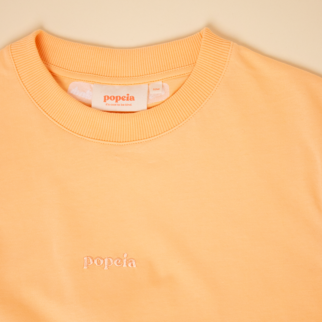 Organic Cotton T-Shirt in Apricot 