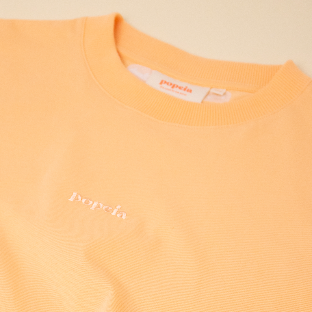 Organic Cotton T-Shirt in Apricot 