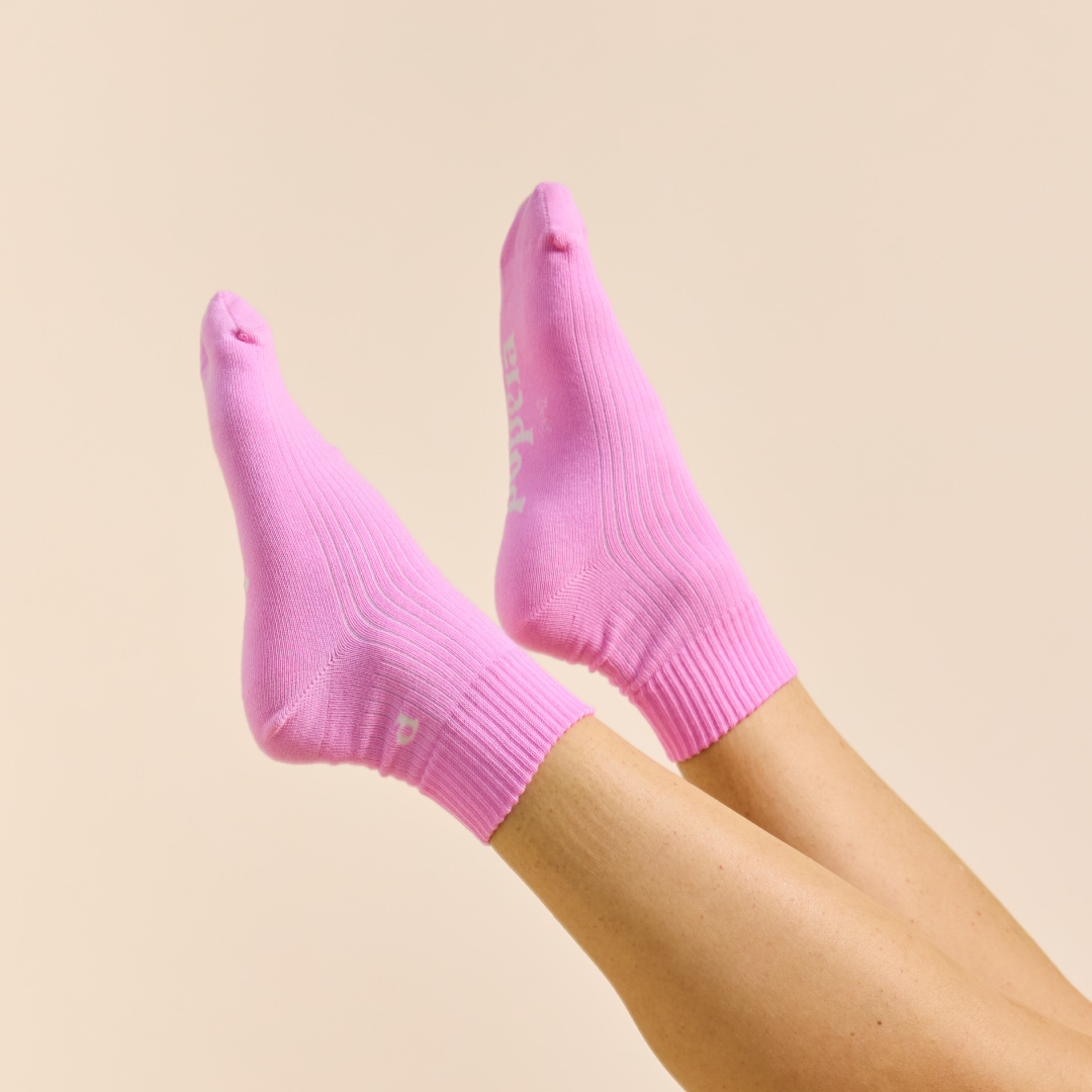 ‍The Casual - Ankle Socken aus Bio-Baumwolle in Pink (100% off)