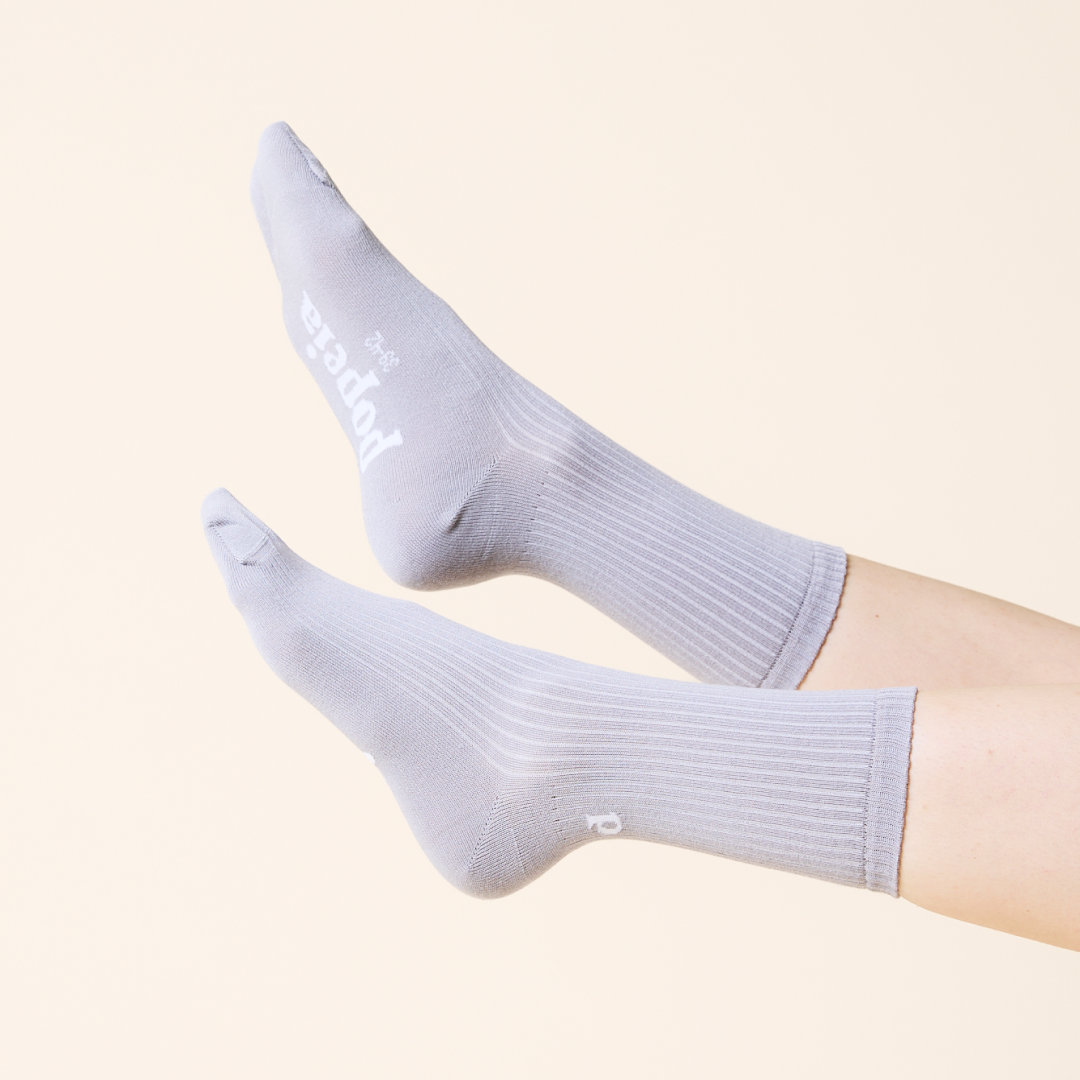 The Casual - Organic Cotton Socks in Grey