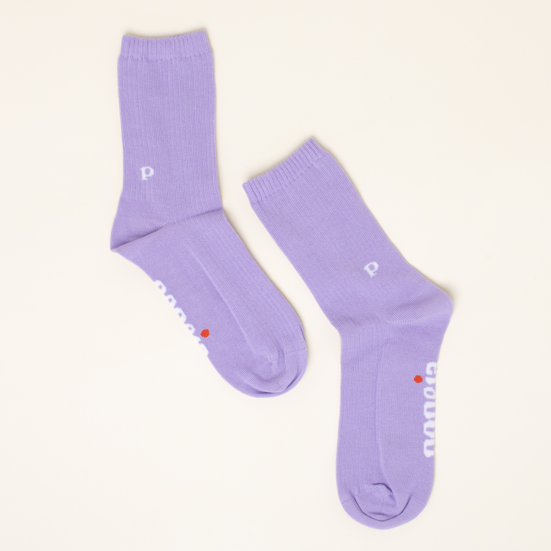‍The Casual - Socken aus Bio-Baumwolle in Lila (100% off)