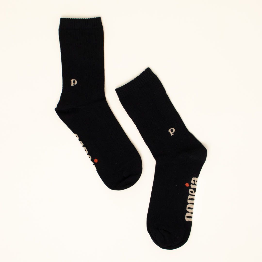 ‍The Casual - Socken aus Bio-Baumwolle in Schwarz (100% off)