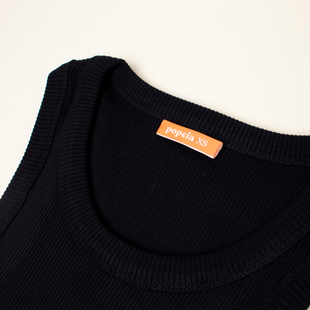 The 24/7 Organic Cotton Top in Black 