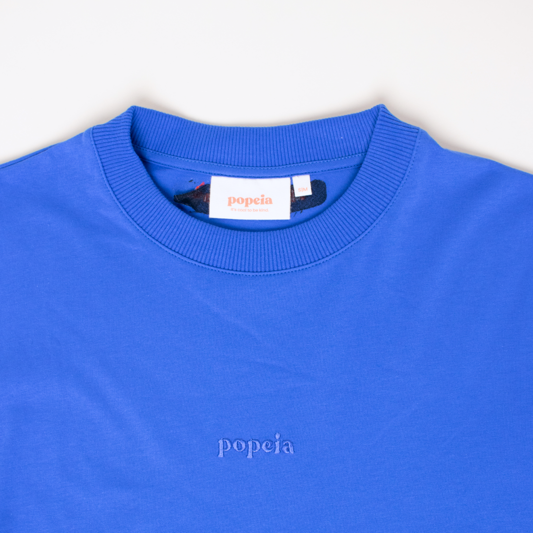 Organic Cotton Long Sleeve Shirt in Royal Blue