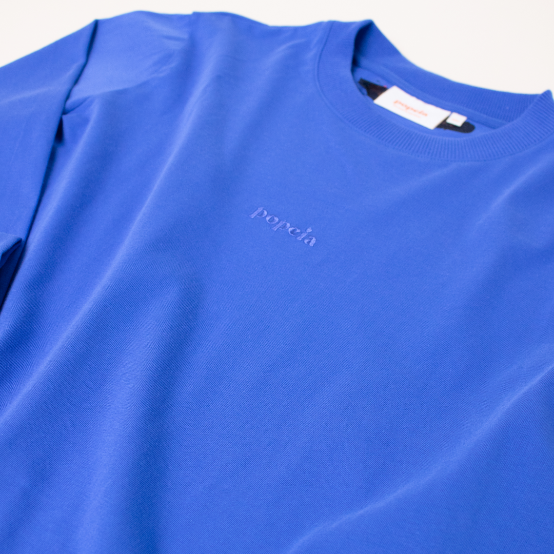 Organic Cotton Long Sleeve Shirt in Royal Blue