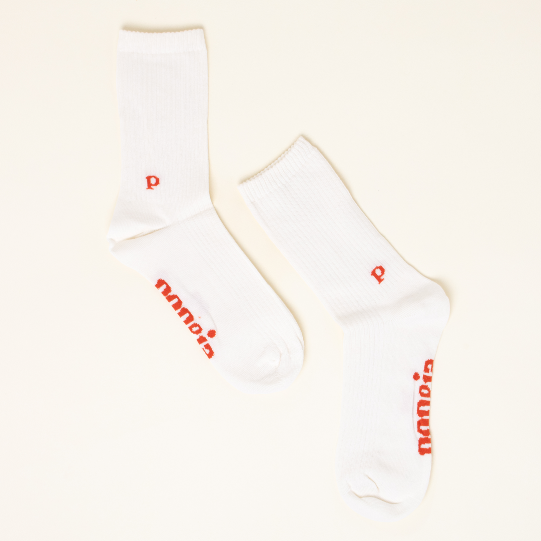 Mixed Set: White & Black Organic Cotton Socks