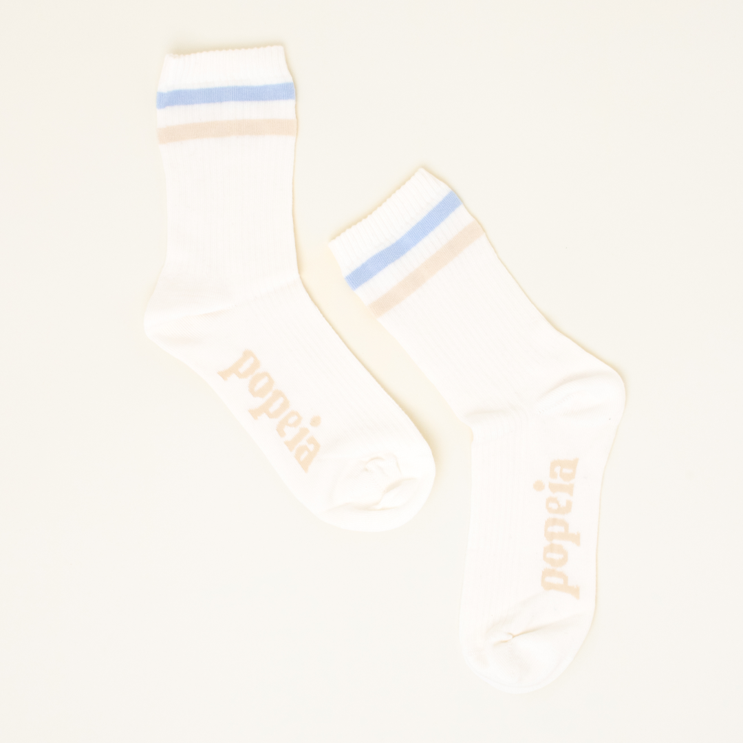 ‍The Sporty (hellblau) - Socken aus Bio-Baumwolle (100% off)