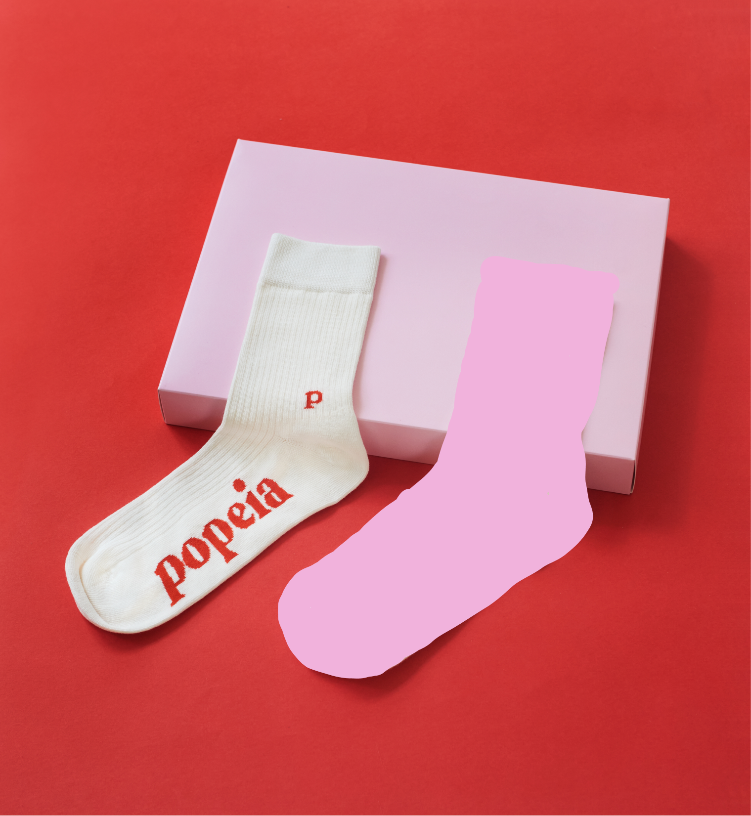 Einzelne Socke aus Bio-Baumwolle