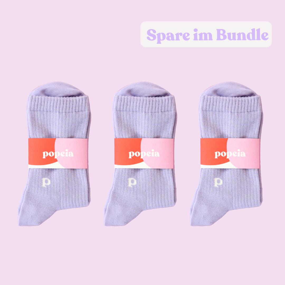 The Casual - Organic Cotton Socks in Lilac