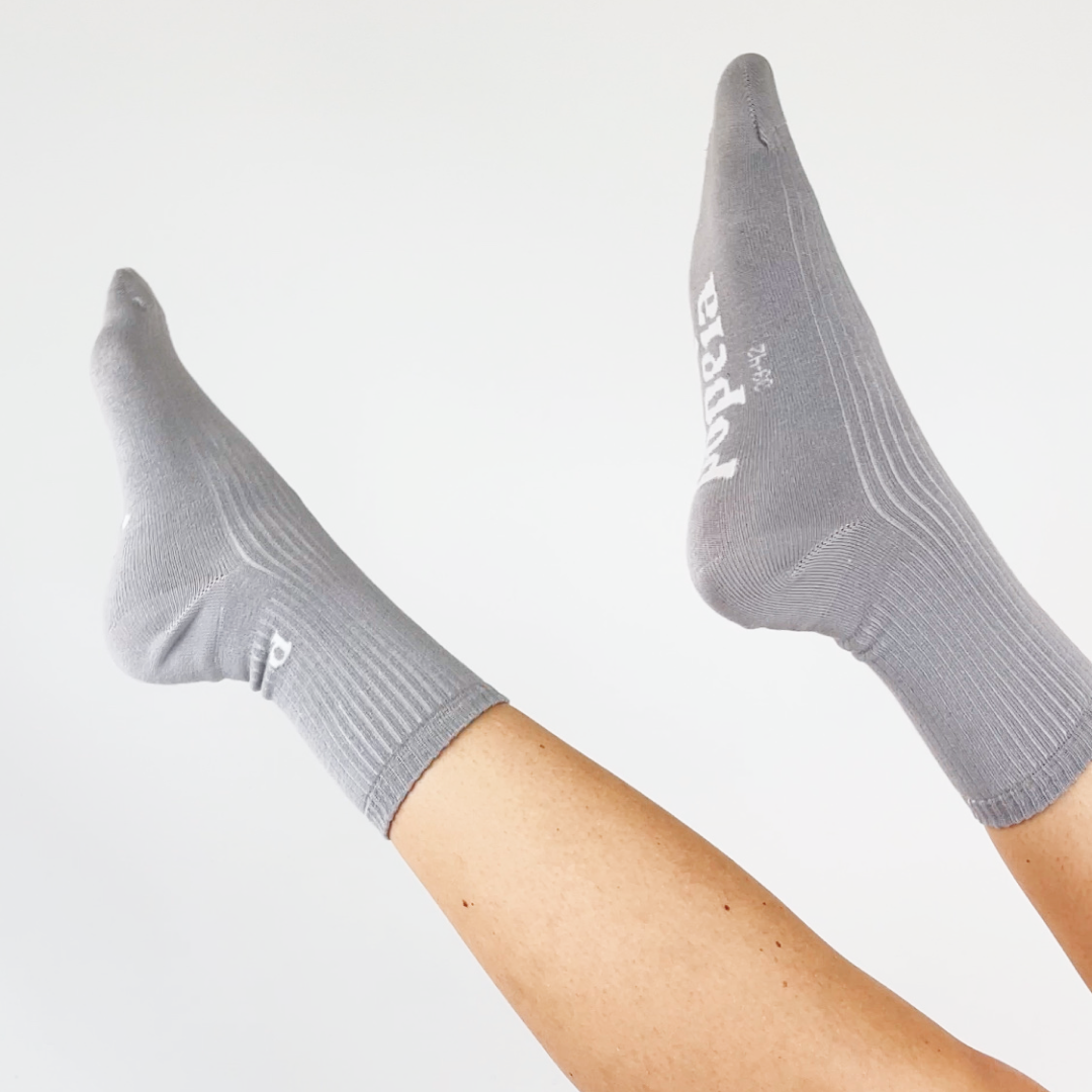 The Casual - Socken aus Bio-Baumwolle in Grau