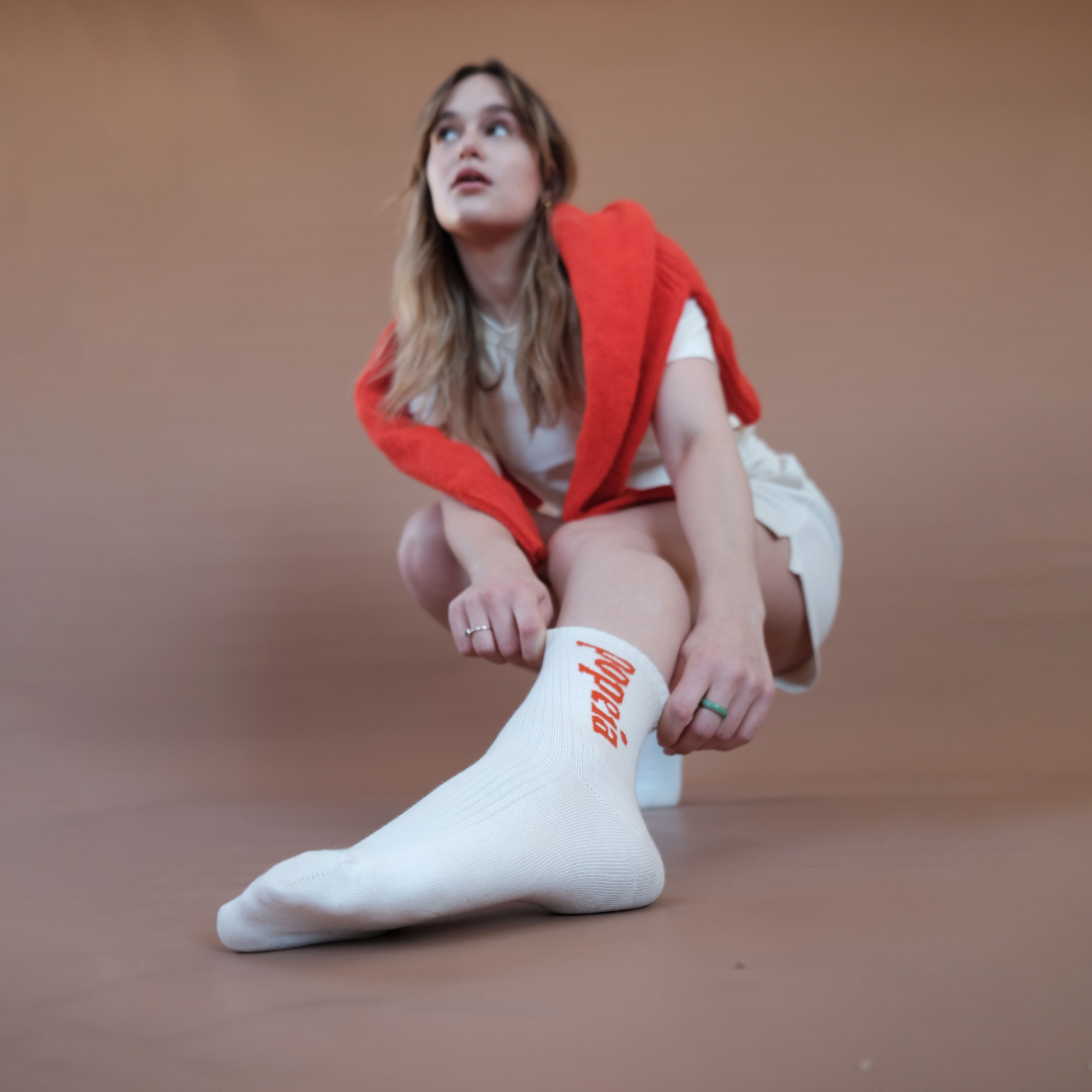 The Bold - Organic Cotton Socks in Off-White