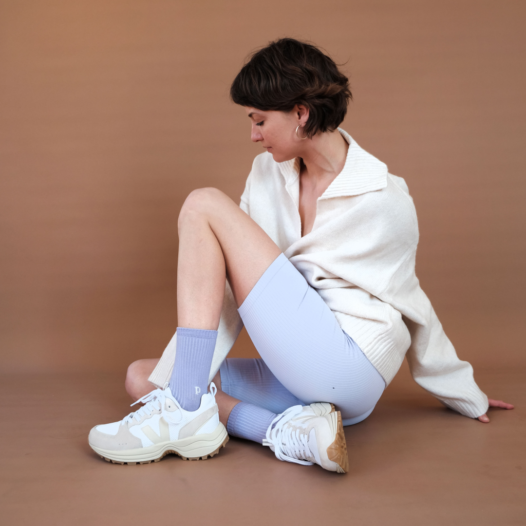 The Casual - Socken aus Bio-Baumwolle in Lila