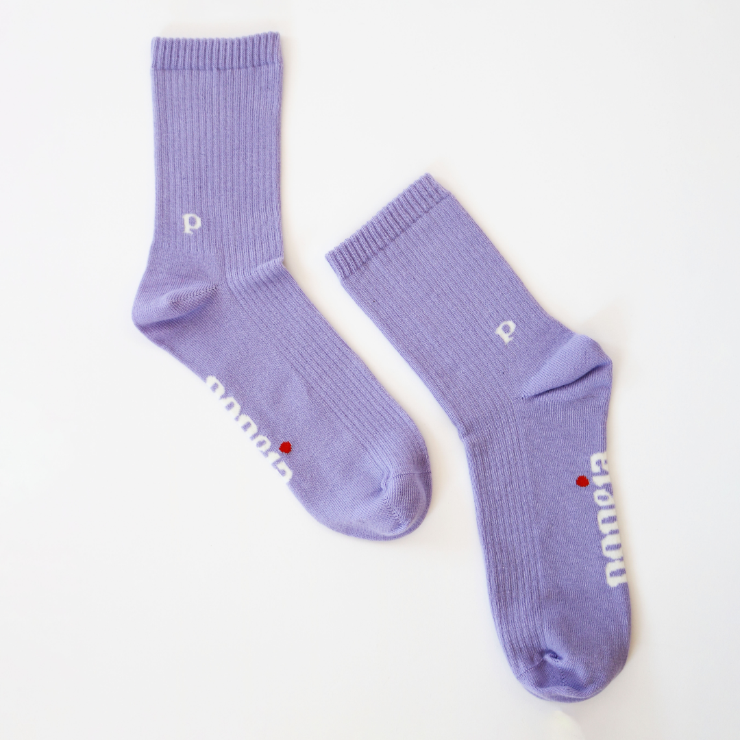 The Casual - Organic Cotton Socks in Lilac